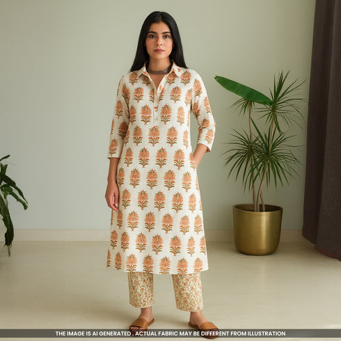 Printed Doria Cotton Fabric- F4704